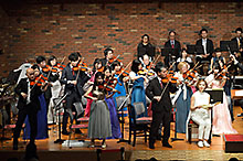オーケストラで一番の大所帯、ヴァイオリンです。